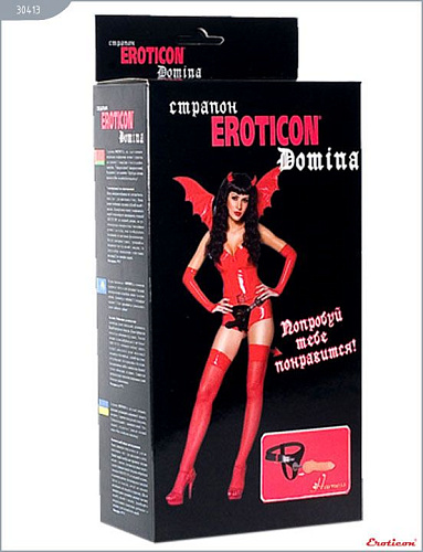 Женский телесный страпон Eroticon Domina 30413 (15 см)