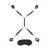 Фиолетовый набор фиксаций на кровати Classic Bedspreader Lux Fetish LF1328-PUR