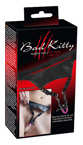 Чёрные трусы со встроенным зажимом для клитора Orion Clit-Slip 0523356 (размер S-M-L)