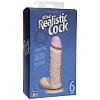 Реалистичный фаллоимитатор телесного цвета на присоске Doc Johnson The Realistic Cock ULTRASKYN 6” 0276-01-BX (17,3 см)