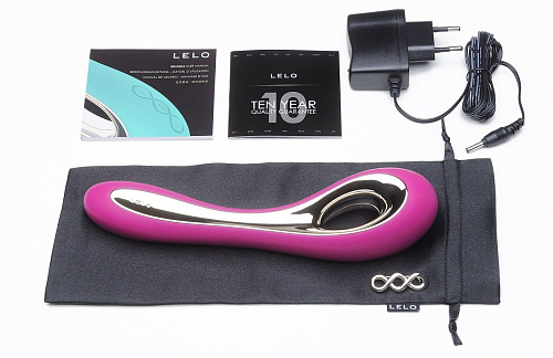 Лиловый вибратор Lelo Isla Deep Rose LEL1556 (22 см)
