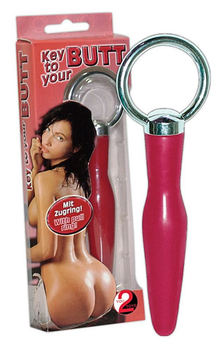 Красная каучуковая пробка Orion Key to your butt 0516252 (10,5 см)