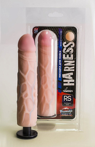 Телесная насадка на трусики Harness с коннектором LOVETOY (А-Полимер) 860902 (21,6 см)