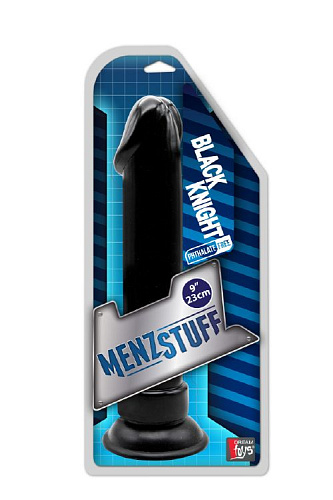 Чёрный анальный фаллоимитатор Dream Toys MENZSTUFF BLACK KNIGHT 9INCH BUTT PLUG 21064 (23 см)