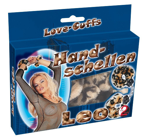Леопардовые меховые наручники Orion Love Cuffs Leo 0526142
