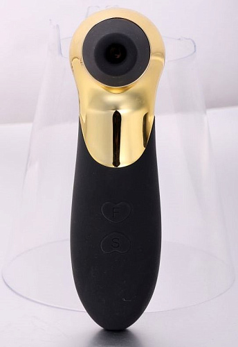 Чёрный вибростимулятор с функцией вакуумной стимуляции Cuddly Bird PRO-X5 PRO-X5BLK