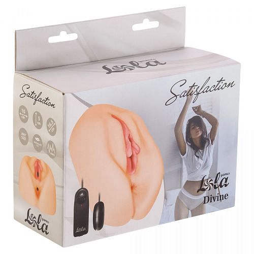 Вагина телесного цвета с вибропулей Lola toys Satisfaction Divine 2101-17Lola