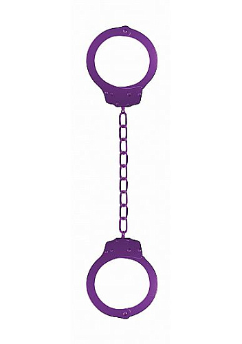 Металлические фиолетовые оковы Shots Media BV Pleasure Legcuffs OU006PUR