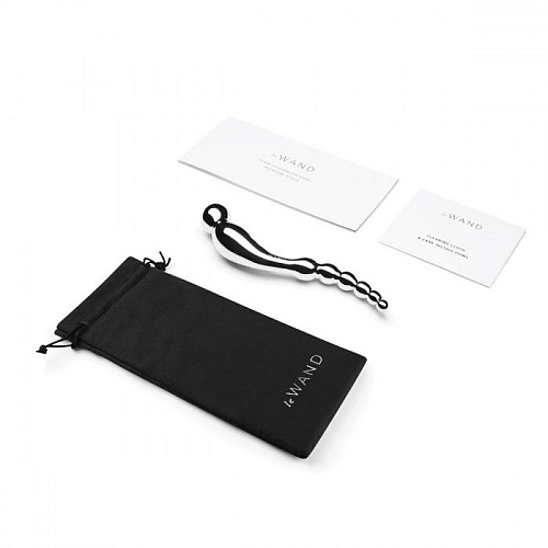 Серебристый анальный стимулятор Le Wand Swerve LW-024 (19,6 см)