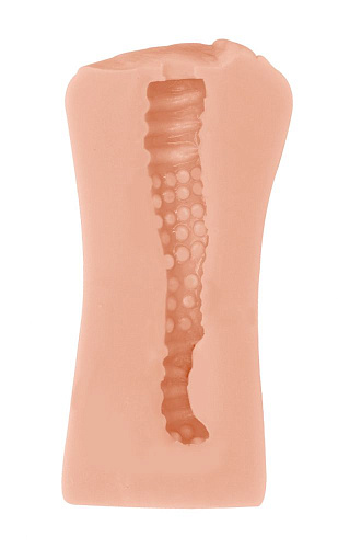 Мастурбатор с виброкольцом телесного цвета Lola toys Satisfaction Magazine Maid 2102-06lola