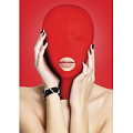 Красная маска на голову с прорезью для рта Shots Media BV Submission Mask OU035RED