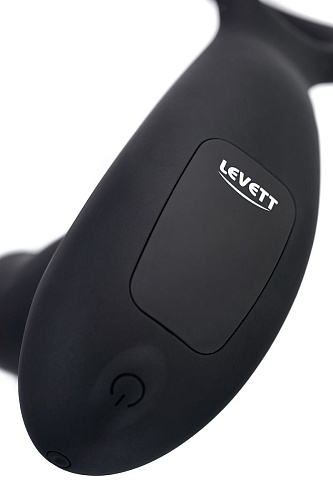 Чёрный стимулятор простаты с вибрацией Levett Maud 15049
