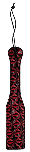 Красно-чёрная шлёпалка Shots Media BV Luxury Paddle OU346BUR (31,5 см)