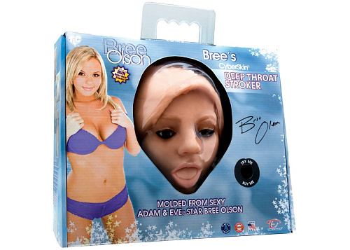 Мастурбатор телесного цвета в виде копии личика Topco Sales Bree Olson 1003061