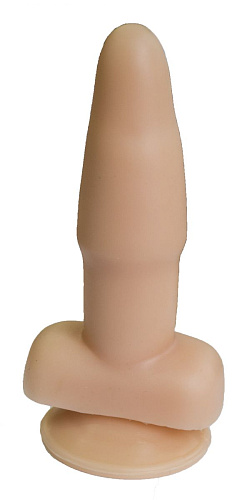 Телесный анальный плаг на присоске LOVETOY (А-Полимер) 135200 (16 см)