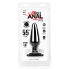 Чёрный плаг из силикона Erotic Fantasy HT-B3-BLK (14 см)