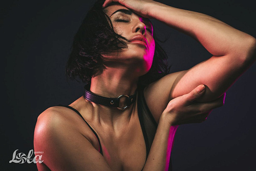 Чёрный ошейник Lola toys Intrigue 1090-01lola