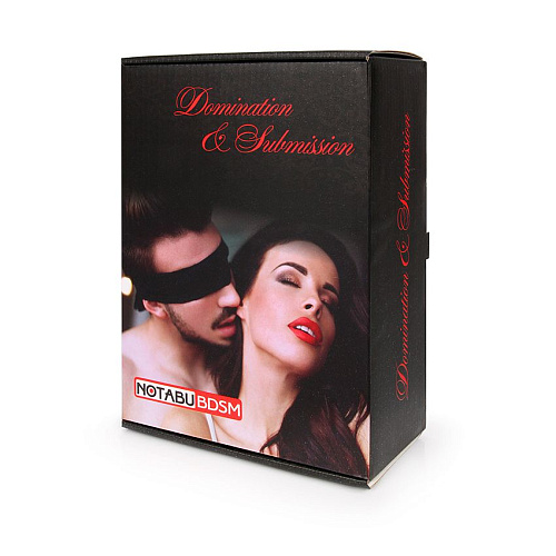 Соблазнительный черно-красный игровой набор БДСМ Bior toys MLF-90496