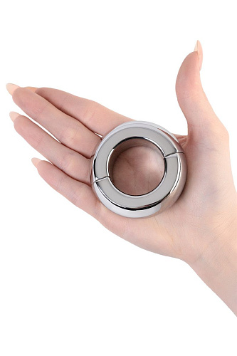 Стальной утяжелитель на мошонку на магнитах ToyFa 717165