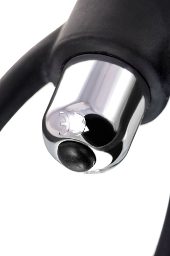 Чёрная анальная цепочка с вибрацией A-toys 761305 (32,7 см)