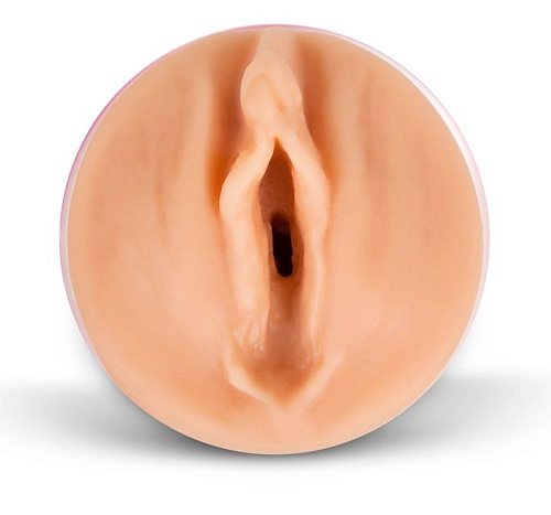 Двусторонний реалистичный мастурбатор телесного цвета,  копия вагины и попки ФлешНаш Кати Самбуки FNS3014