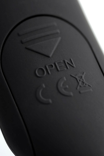 Чёрная анальная втулка с эффектом римминга Erotist Hurricane 541316 (14 см)