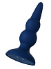 Синяя анальная вибровтулка ToyFa OPlay Prime 221002 (12 см)