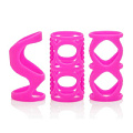 Набор розовых насадок California Exotic Novelties Posh Silicone Lover’s Cages SE-1369-30-3