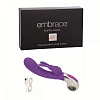 Фиолетовый вибратор California Exotic Novelties Embrace Bunny Wand SE-4610-50-3 (21 см)