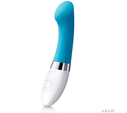 Голубой вибромассажёр Lelo Gigi 2 Turquoise Blue LEL7862
