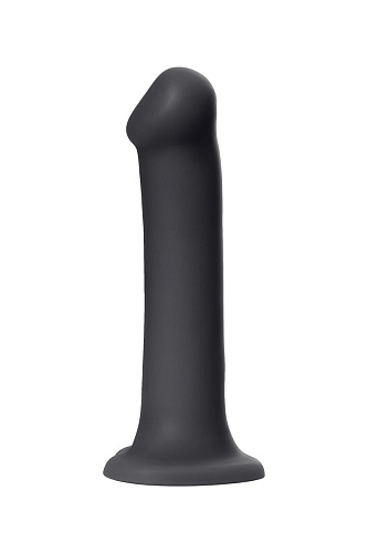 Чёрный фаллос на присоске Strap-on-me Silicone Bendable Dildo XL 6013168 (20 см)
