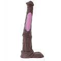 Коричневый фаллоимитатор мустанга Erasexa zoo6
