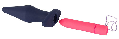 Темно-фиолетовая анальная пробка Orion Remote Controlled Butt Plug 05952840000 (14 см)