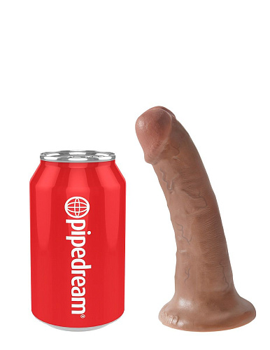 Кофейный фаллоимитатор-мулат на присоске Pipedream 6 Cock PD5501-22 (15,2 см)