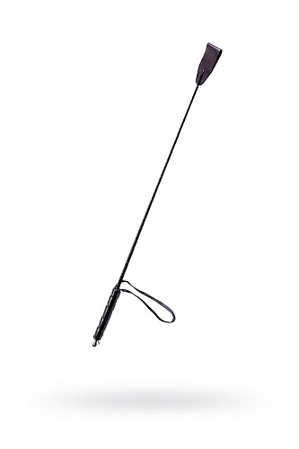 Чёрный стек с кожаной ручкой Sitabella 3030-1 (58 см)