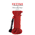 Красная веревка для фиксации Deluxe Silky Rope - 9,75 м. Pipedream PD3865-15
