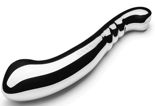 Серебристый утяжелённый фаллоимитатор Le Wand Contour LW-026 (28,6 см)