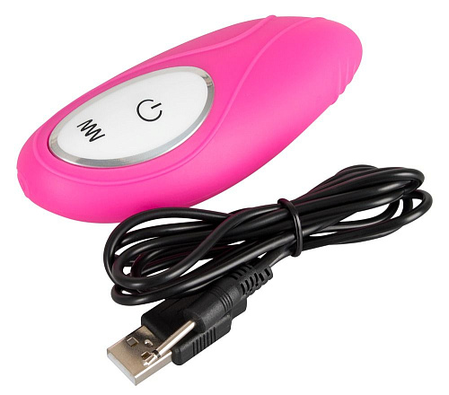 Розовый перезаряжаемый массажёр для стимуляции эрогенных зон партнёров Orion 0585289