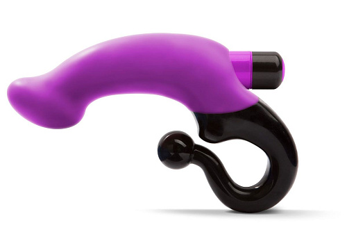 Фиолетовый вибромассажёр с изогнутой ручкой Topco Sales Lola 1600266 (14,2 см)