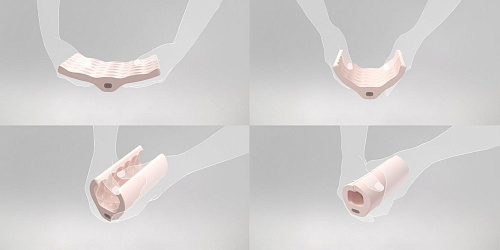 Хай-тек мастурбатор-скат из шелковистого силикона нежно-розового цвета ImToy Manta Ray