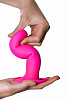 Ярко-розовый фаллоимитатор двойной плотности Adrien Lastic Hitsens 4 24041 (17,5 см)
