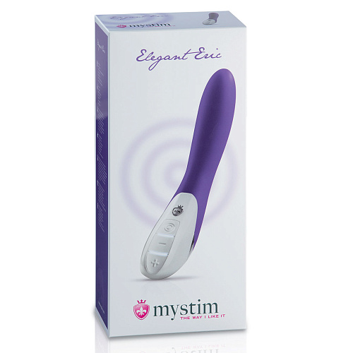 Фиолетовый вибратор MyStim Elegant Eric 46801 (27 см)