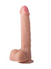 Рельефный фаллоимитатор телесного цвета из неоскин LOVETOY (А-Полимер) 812400 (22,5 см)