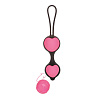 Розово-чёрные вагинальные шарики из силикона California Exotic Novelties Coco Licious Kegel Balls SE-2931-02-3