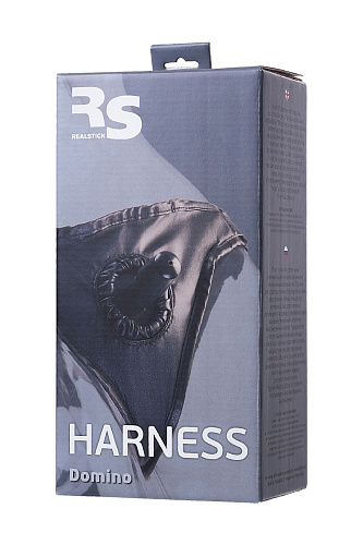 Чёрные трусики для страпона ToyFa Domino 972008