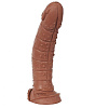 Коричневый фаллоимитатор Erasexa «Рыцарь» zoo26 (35 см)