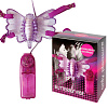Фиолетовая вибробабочка на ремешках с пультом управления вибрацией Bior toys EE-10202