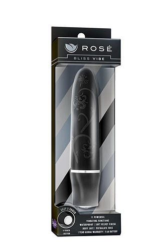 Чёрный мини-вибратор Blush Novelties Bliss Vibe BL-21005 (10 см)