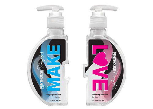 Набор из покалывающей и согревающей смазок  Make Love Warming and Tingling Lubricant - 2 х 147 мл. Topco Sales 1091357