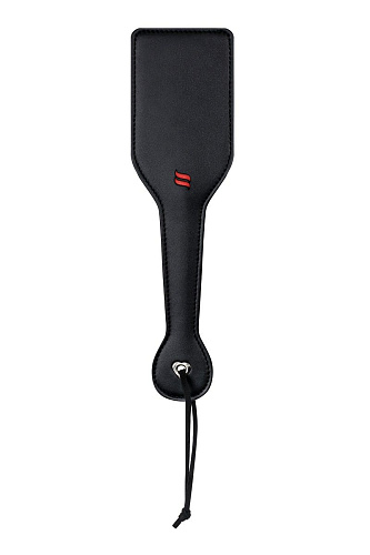 Чёрная шлёпалка с петлёй на руку Obsessive A711 crop (29,5 см)